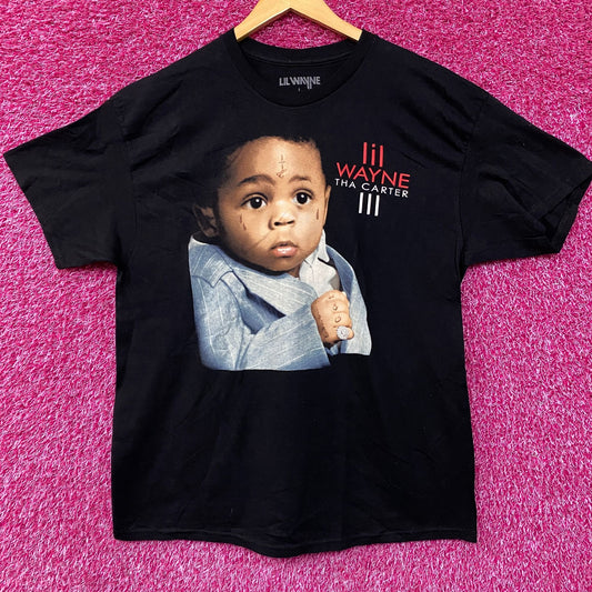 Lil Wayne Tha Carter III Double Sided Tracklist T-shirt size Large