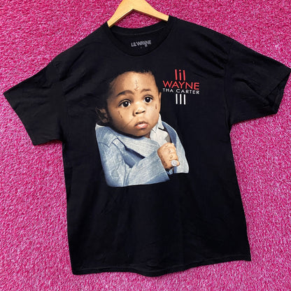Lil Wayne Tha Carter III Double Sided Tracklist T-shirt size Large