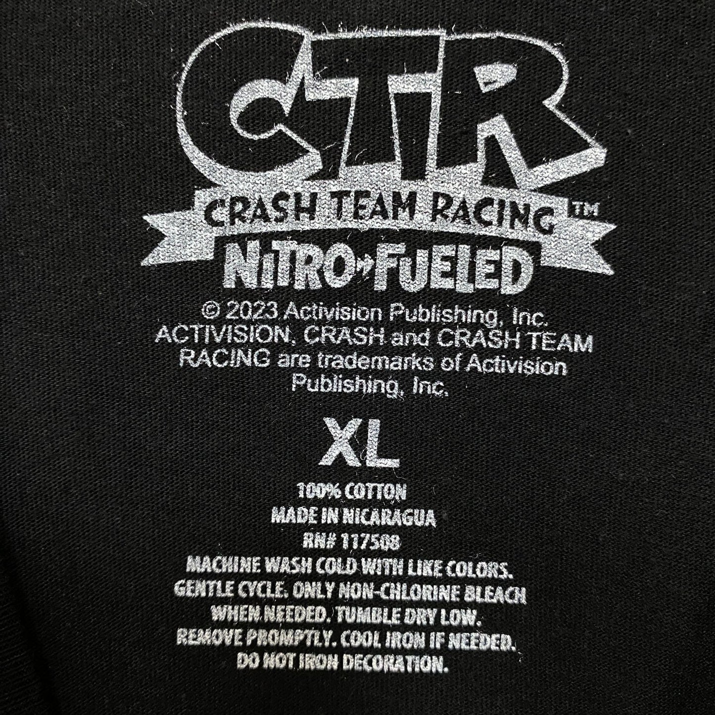 Crash Bandicoot Crash Cove Motor Speedway Graphic T-Shirt XL