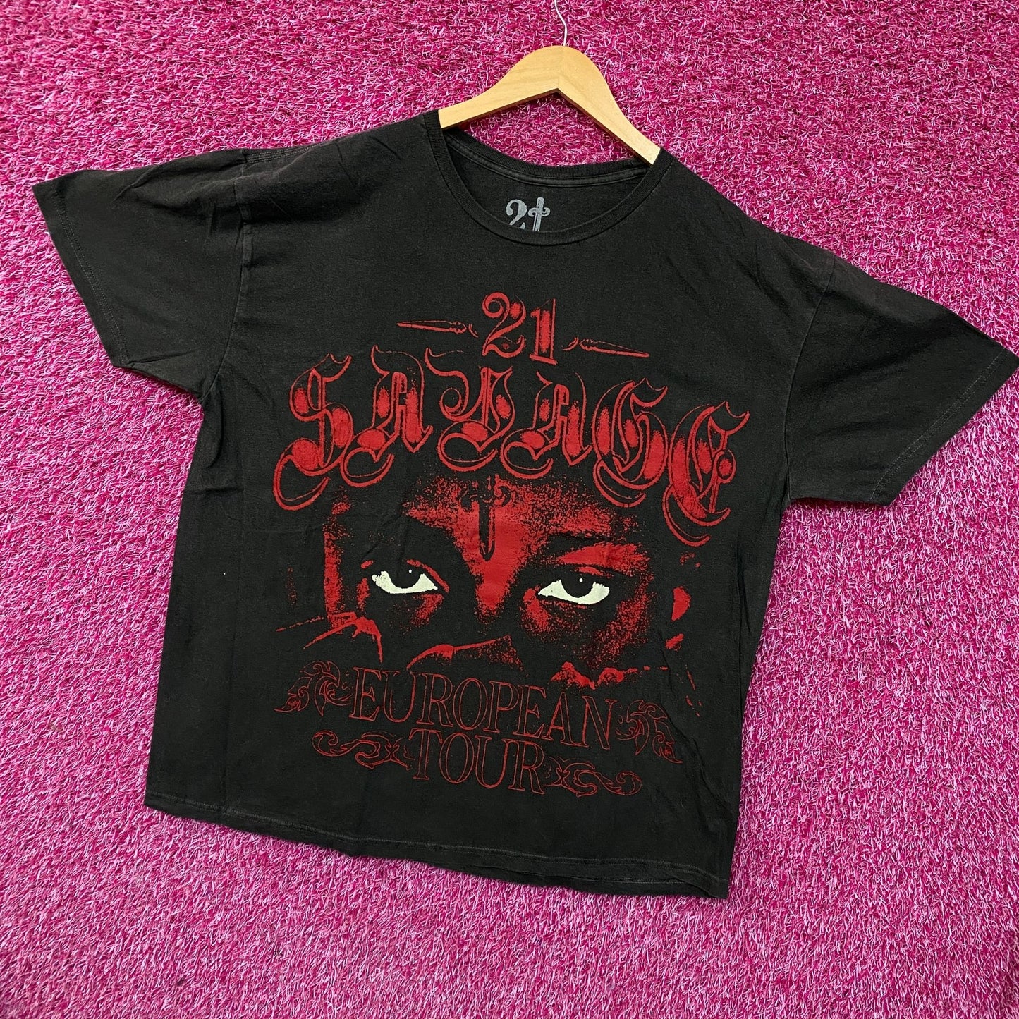 21 Savage European Rap Tour Tshirt size XL