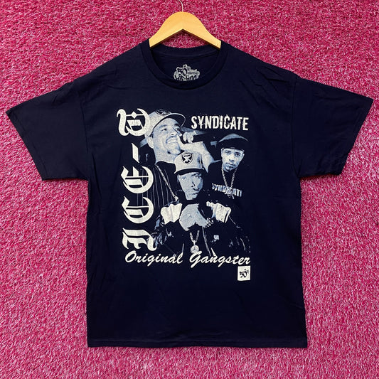 Ice-T Rhyme Syndicate 50th Anniversary of Hip Hop Graphic T-Shirt Large