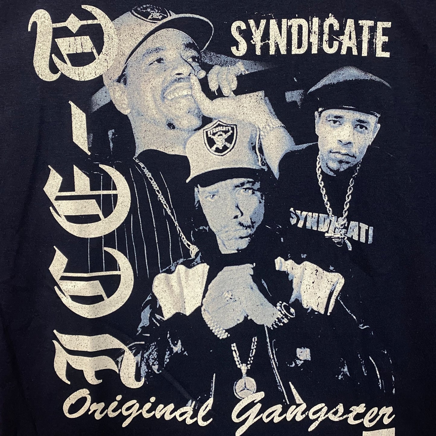 Ice-T Rhyme Syndicate 50th Anniversary of Hip Hop Graphic T-Shirt Large