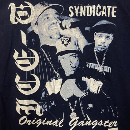 Ice-T Rhyme Syndicate 50th Anniversary of Hip Hop Graphic T-Shirt Large
