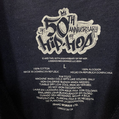 Ice-T Rhyme Syndicate 50th Anniversary of Hip Hop Graphic T-Shirt Large