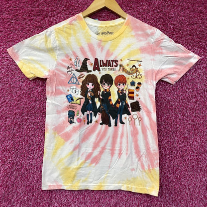 Harry Potter Chibi Hermoine, Ron, Harry tiedye T-shirt size Small