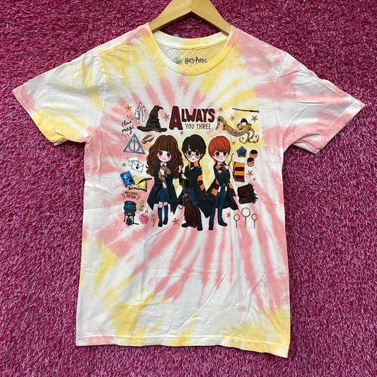 Harry Potter Chibi Hermoine, Ron, Harry tiedye T-shirt size Small
