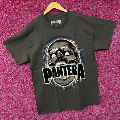 Pantera Lightning Skulls Metal Band Graphic T-Shirt XL