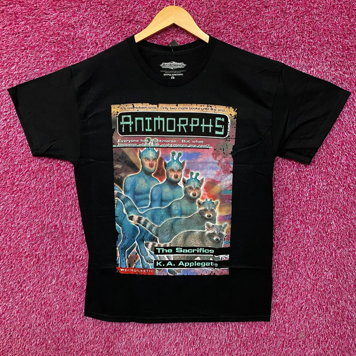 Animorphs The Sacrifice Book Cover Graphic T-Shirt Large