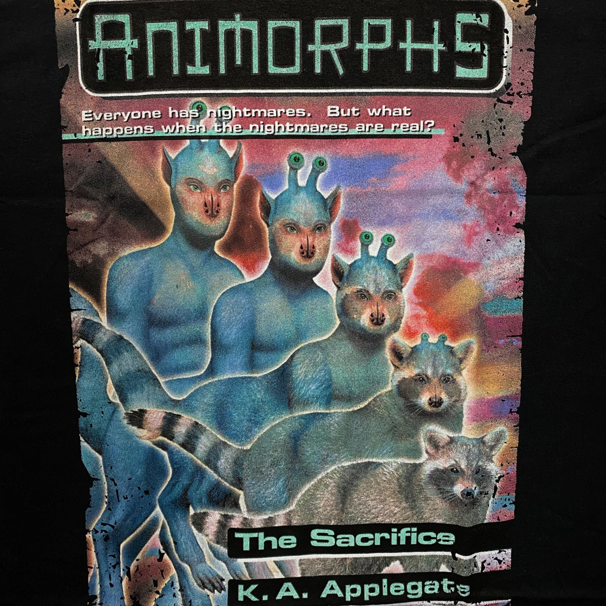 Animorphs The Sacrifice Book Cover Graphic T-Shirt Large