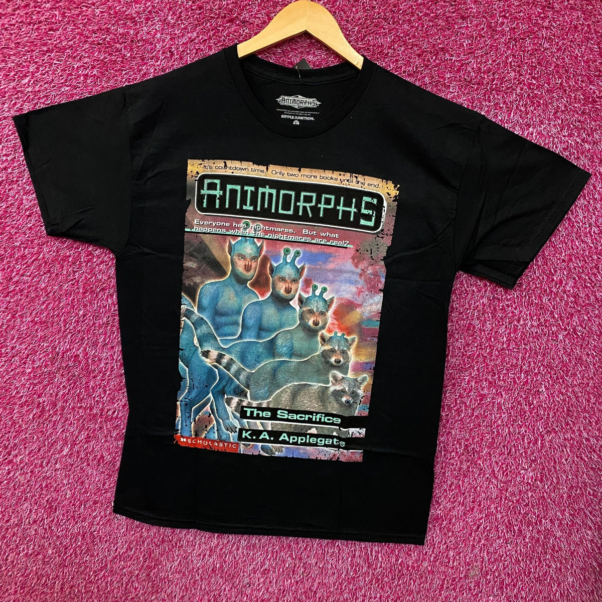 Animorphs The Sacrifice Book Cover Graphic T-Shirt Large