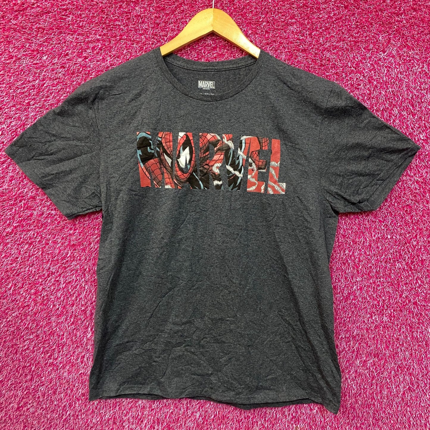 Marvel Logo Spider-Man T-Shirt XL