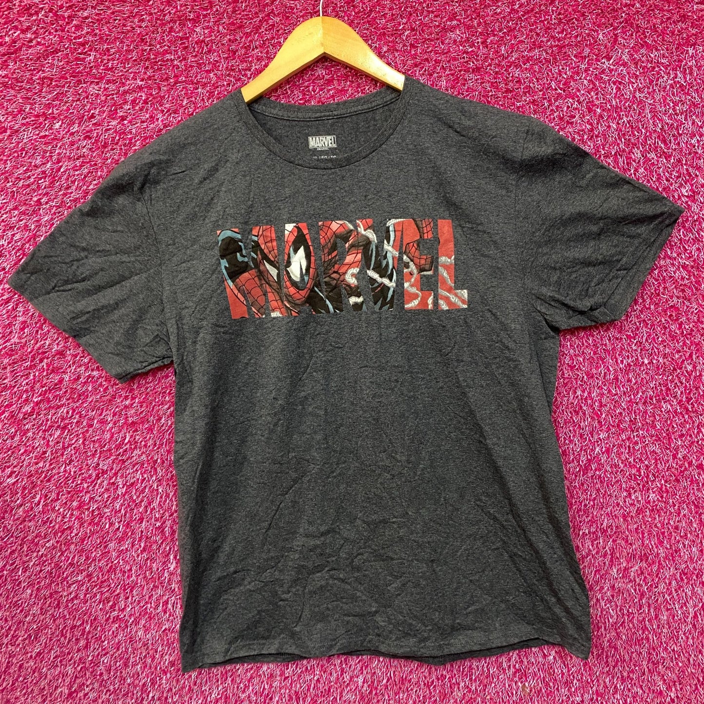 Marvel Logo Spider-Man T-Shirt XL