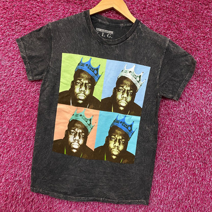 The Notorious B.I.G. King of New York Pop Art Graphic T-Shirt Small