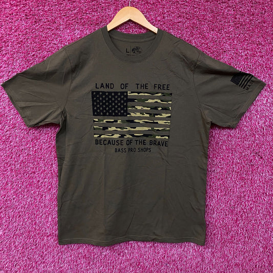 Bass Pro Shops Land of the Free Graphic T-Shirt Large