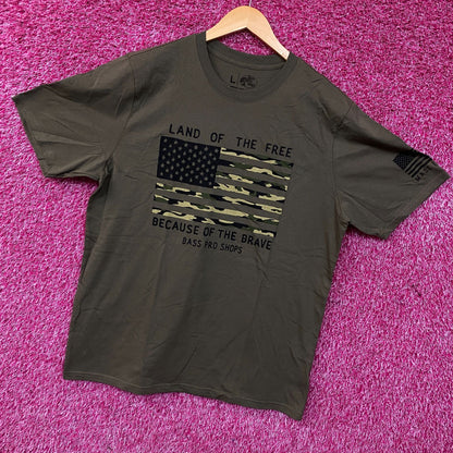 Bass Pro Shops Land of the Free Graphic T-Shirt Large