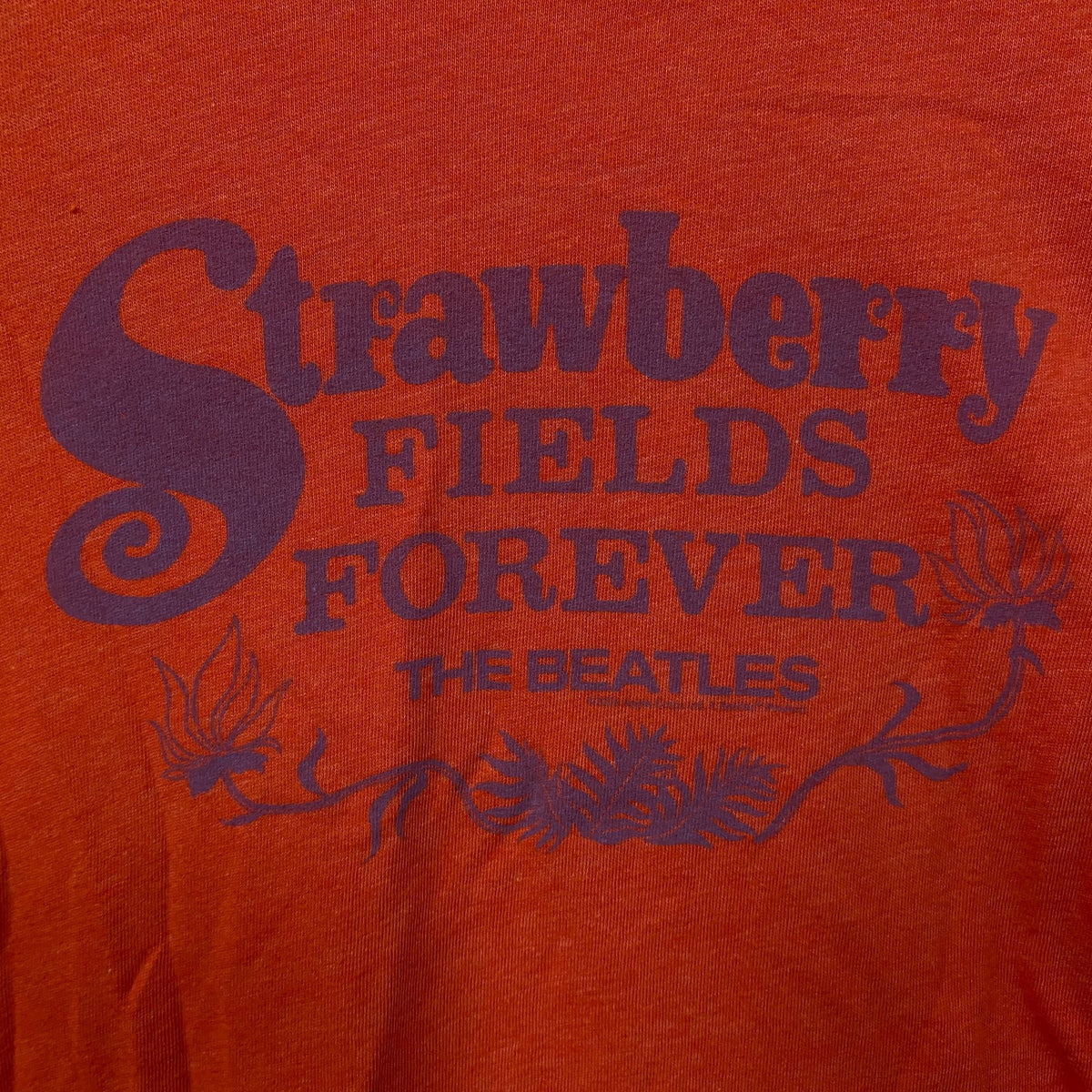 The Beatles Strawberry Fields Forever Women's Original T-Shirt Large