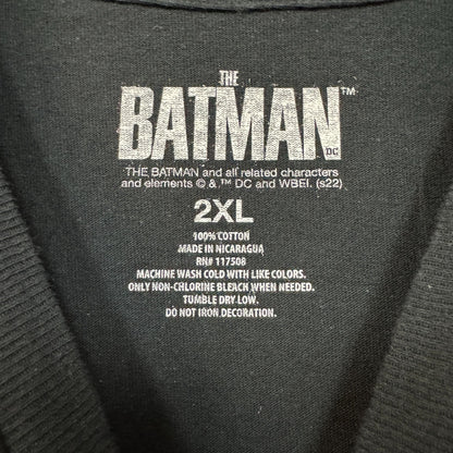 Robert Pattinson’s Batman T-shirt size 2xl.
