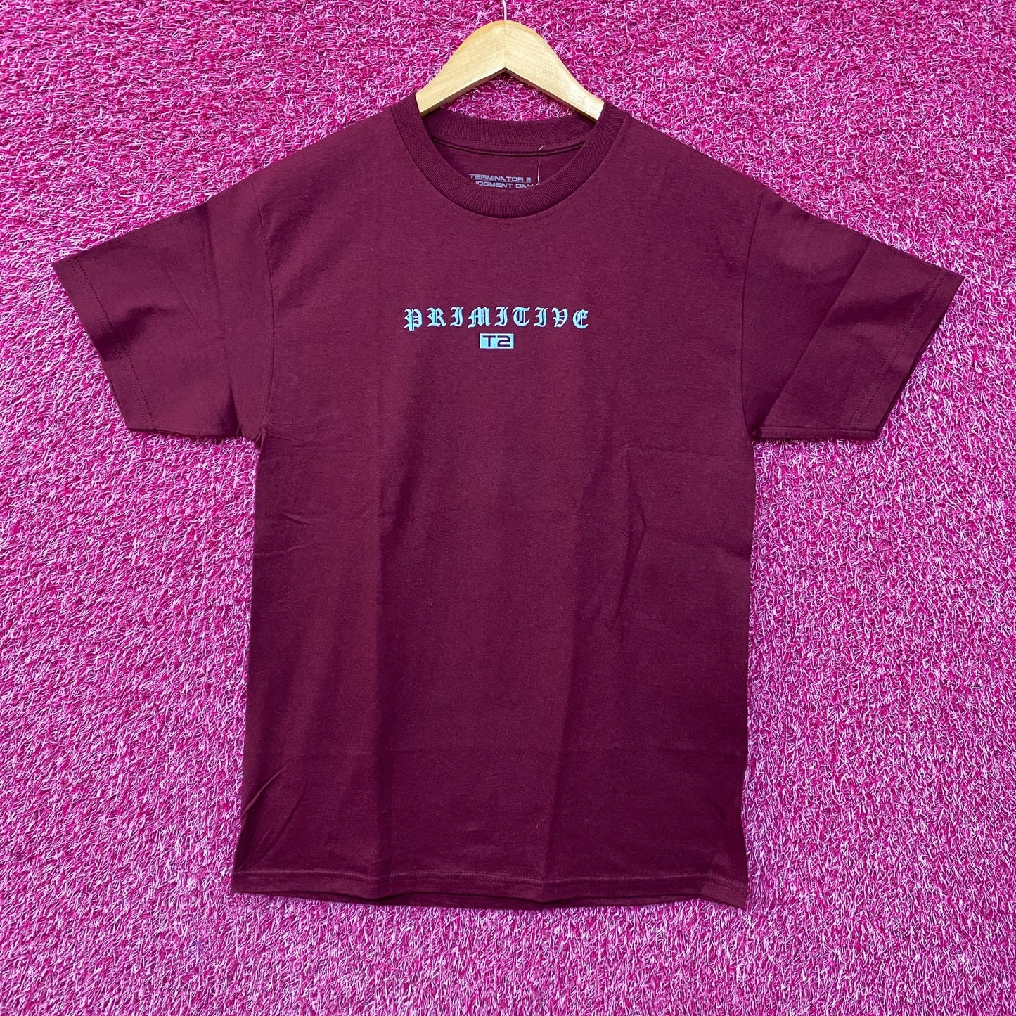 Primitive X Terminator 2 Machine Burgundy T-Shirt Medium