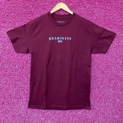 Primitive X Terminator 2 Machine Burgundy T-Shirt Medium