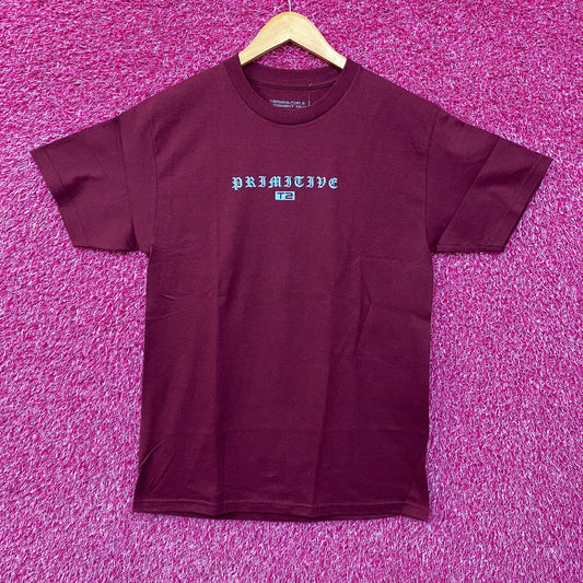 Primitive X Terminator 2 Machine Burgundy T-Shirt Medium