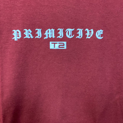 Primitive X Terminator 2 Machine Burgundy T-Shirt Medium