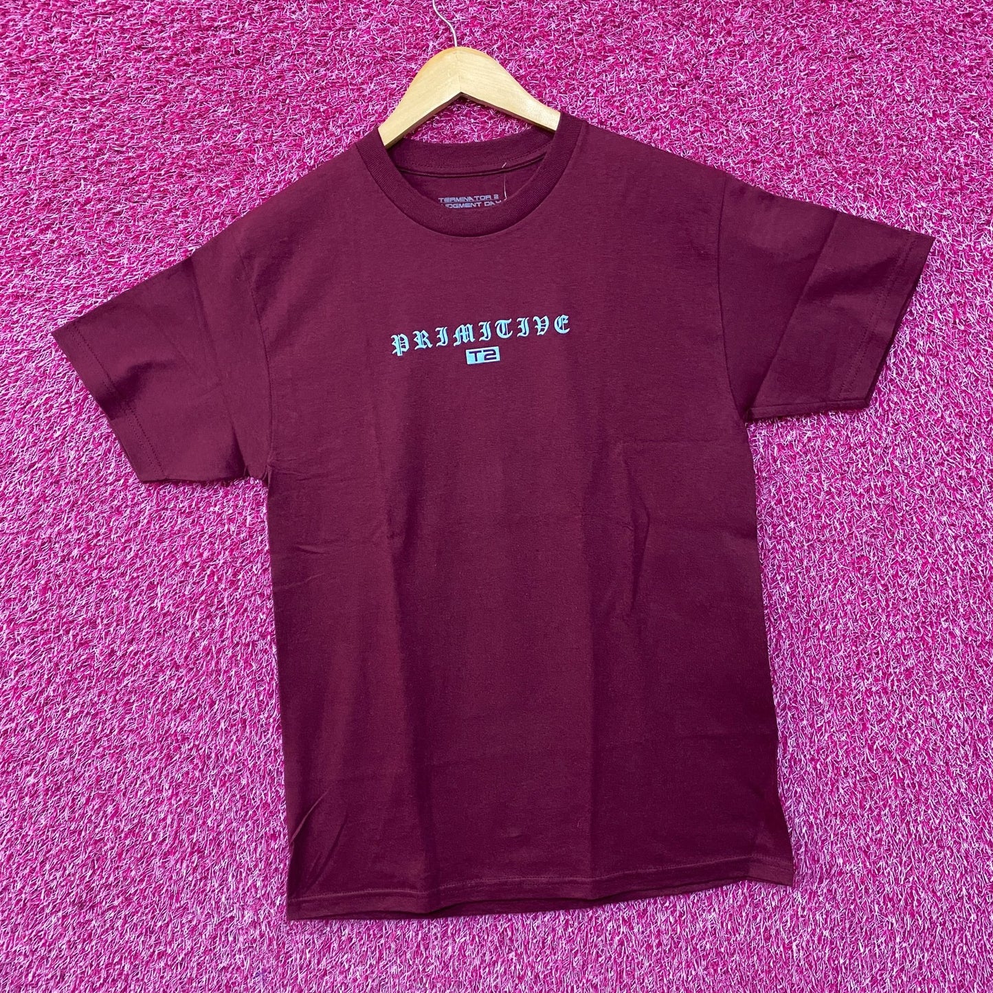 Primitive X Terminator 2 Machine Burgundy T-Shirt Medium