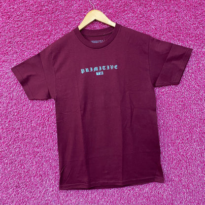 Primitive X Terminator 2 Machine Burgundy T-Shirt Medium