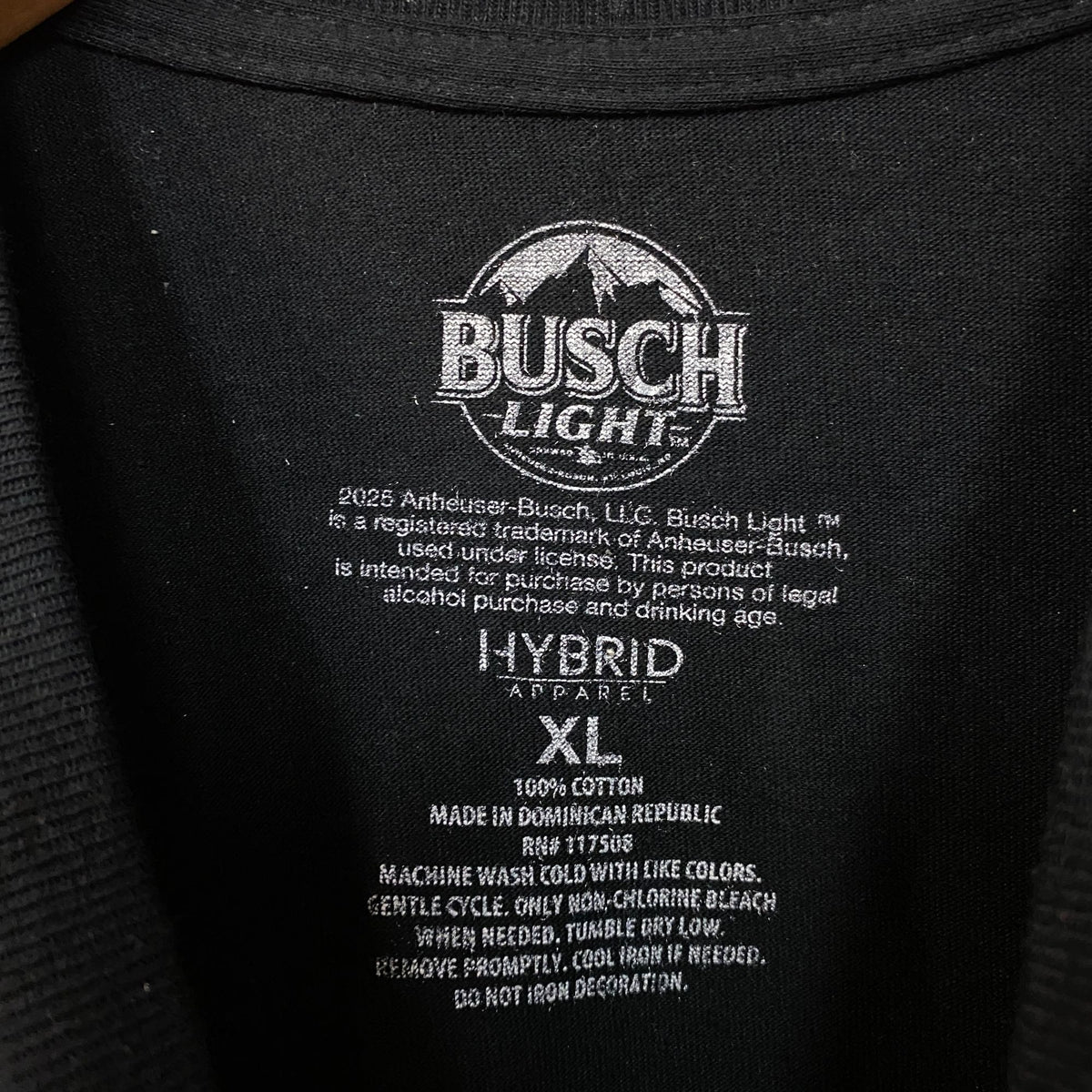 Busch Light Racing Nascar Style Tee size XL