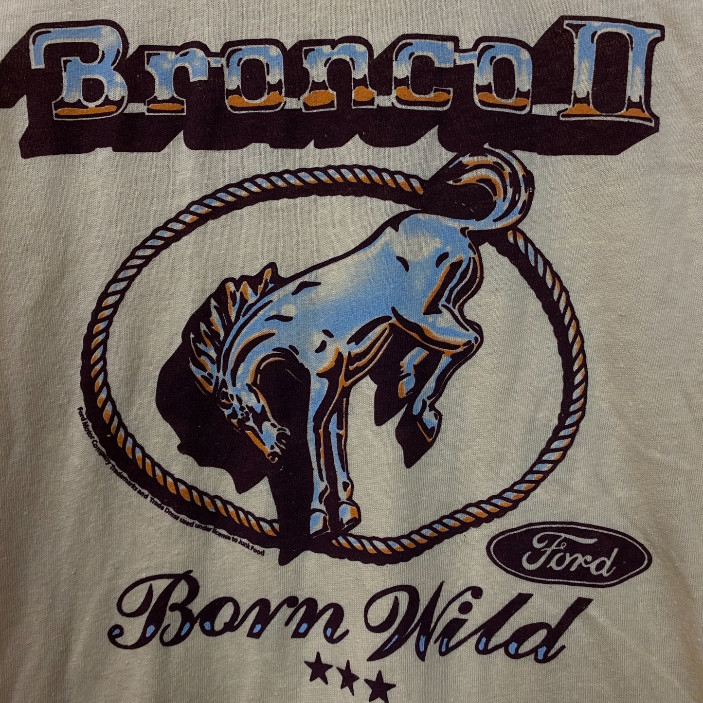 Junk Food Clothing Women's Bronco 2 Born Wild Graphic T-Shirt Medium