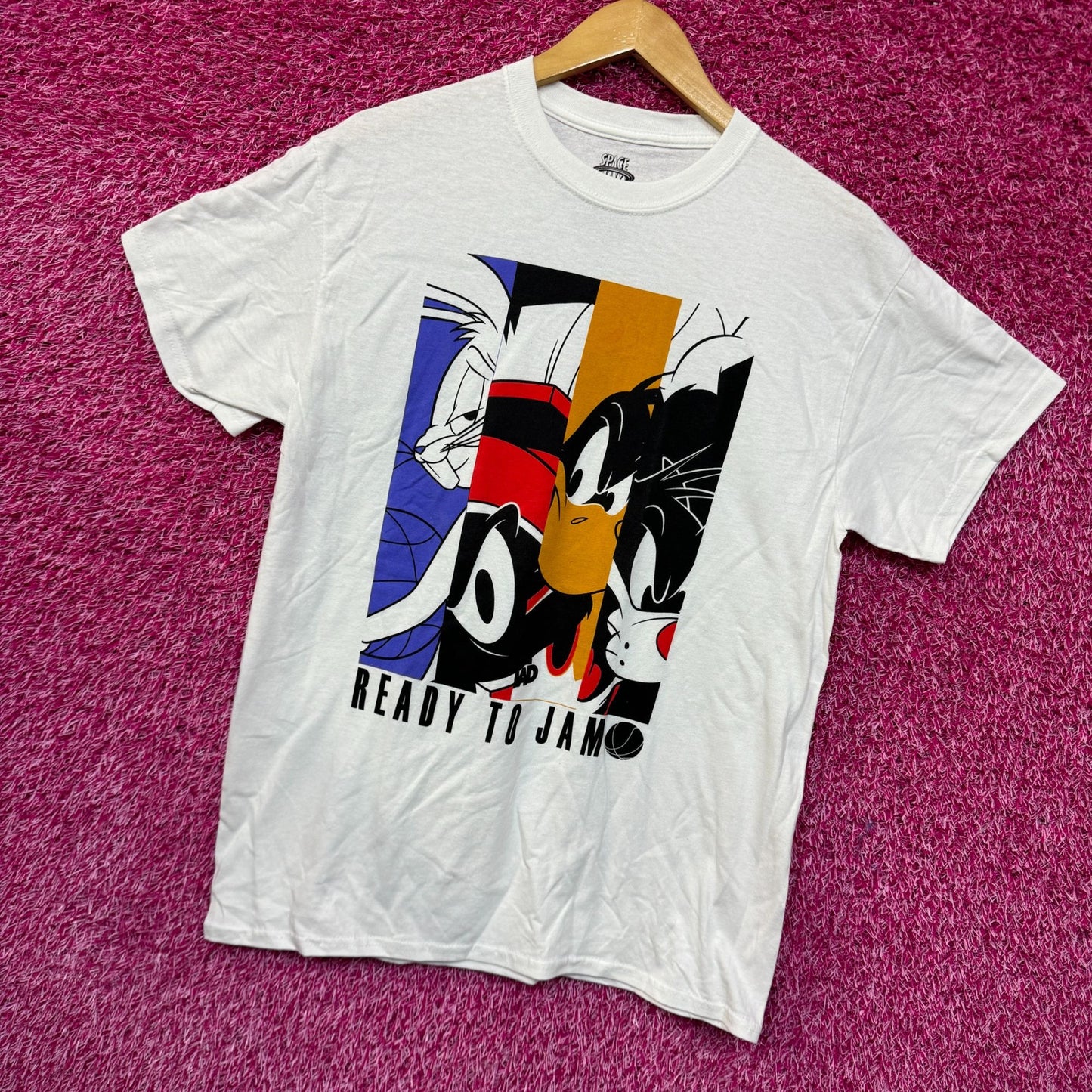 Space Jam A New Legacy Ready to Jam Looney Tunes Movie Tee M