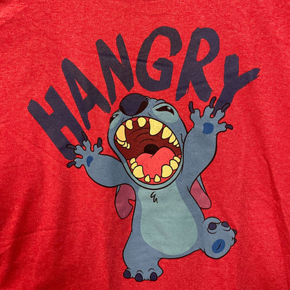Disney Lilo & Stitch Hangry Stitch Animated Movie Red T-Shirt 2XL