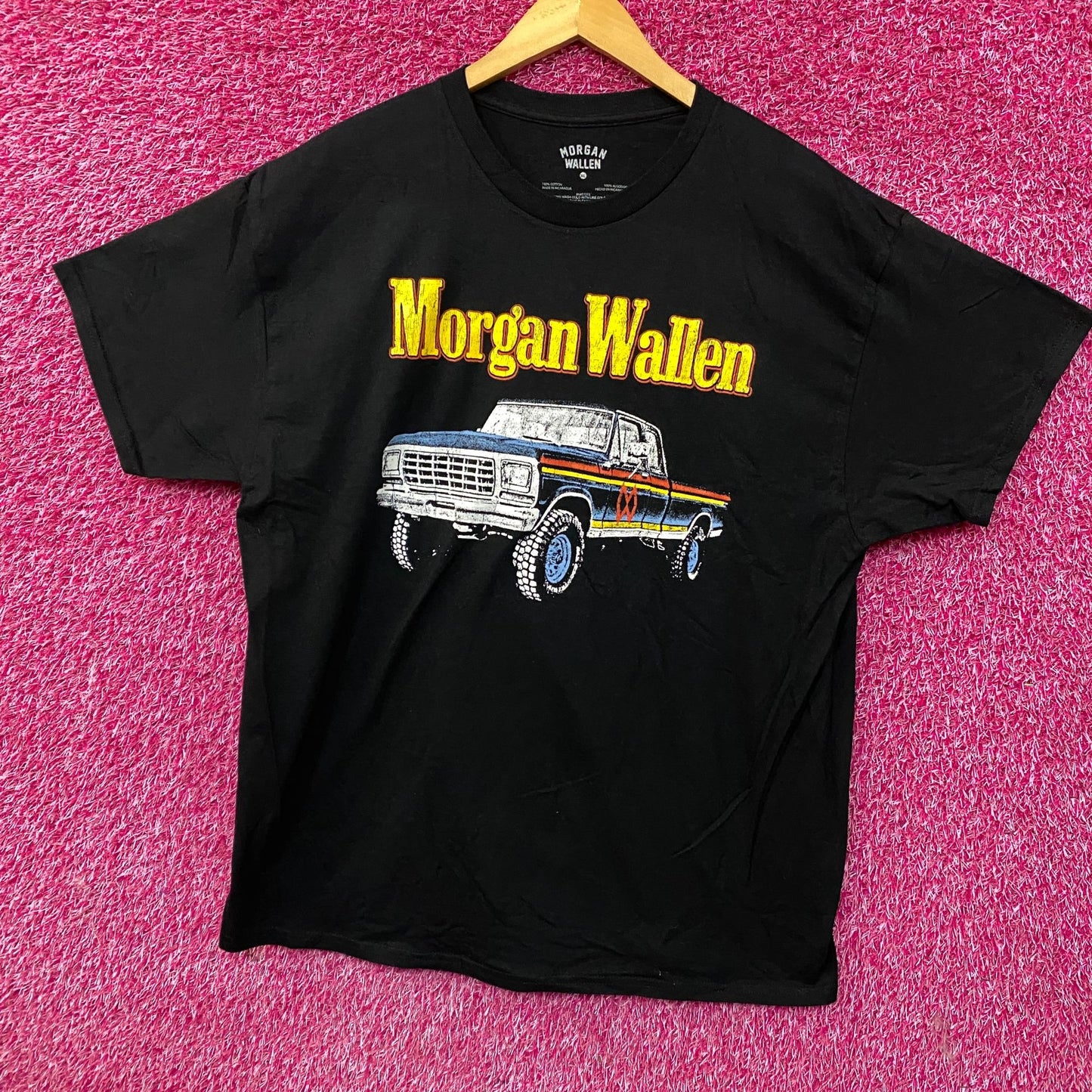 Morgan Wallen Dangerous The Double Album Silverado Vintage Style Pickup Truck T-Shirt XL