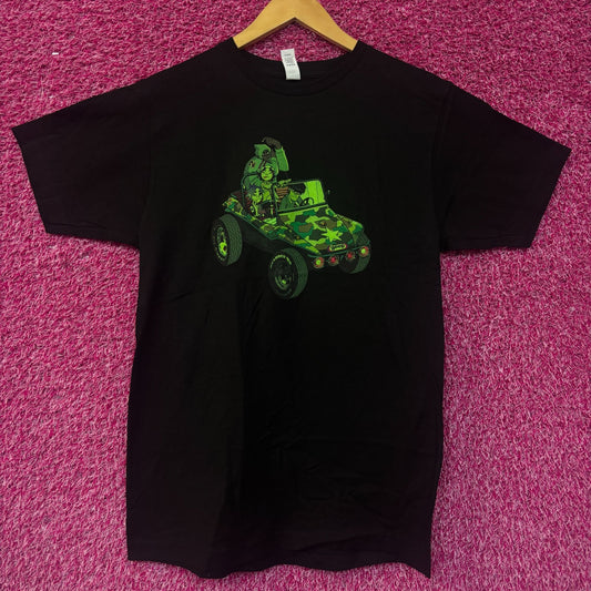 Gorillaz Self-titled Album Army Geep Cover Art Rock Tee S