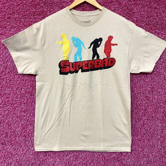 Superbad Mclovin Movie Shirt Movie Logo Vintage Style Beige T-Shirt Large