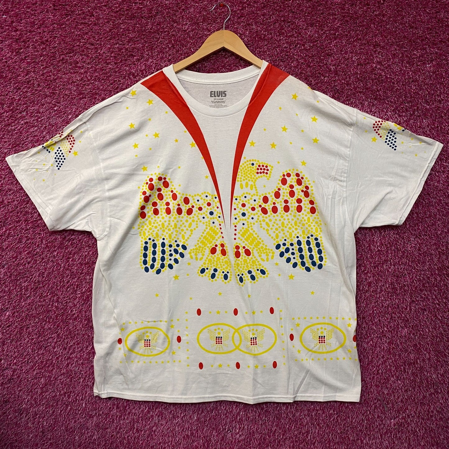 Elvis Presley Iconic Jumpsuit Costume Oversized Tee 2XL