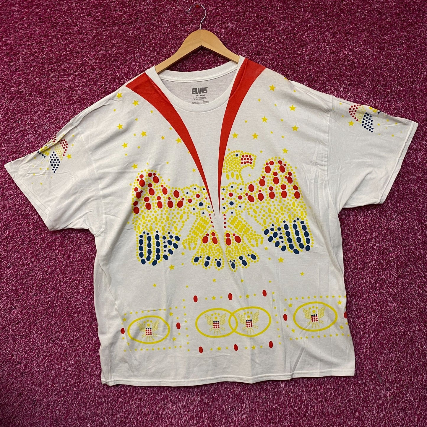 Elvis Presley Iconic Jumpsuit Costume Oversized Tee 2XL