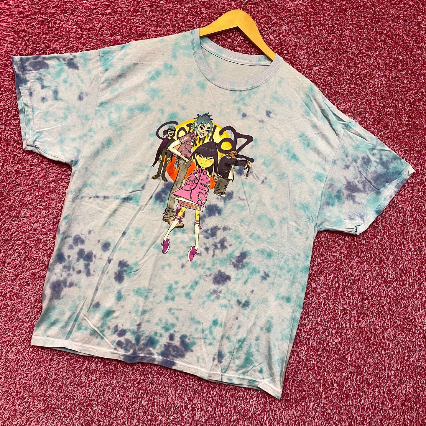 The Gorillaz Phase 1 Celebrity Take Down Rock Tie Dye 2X