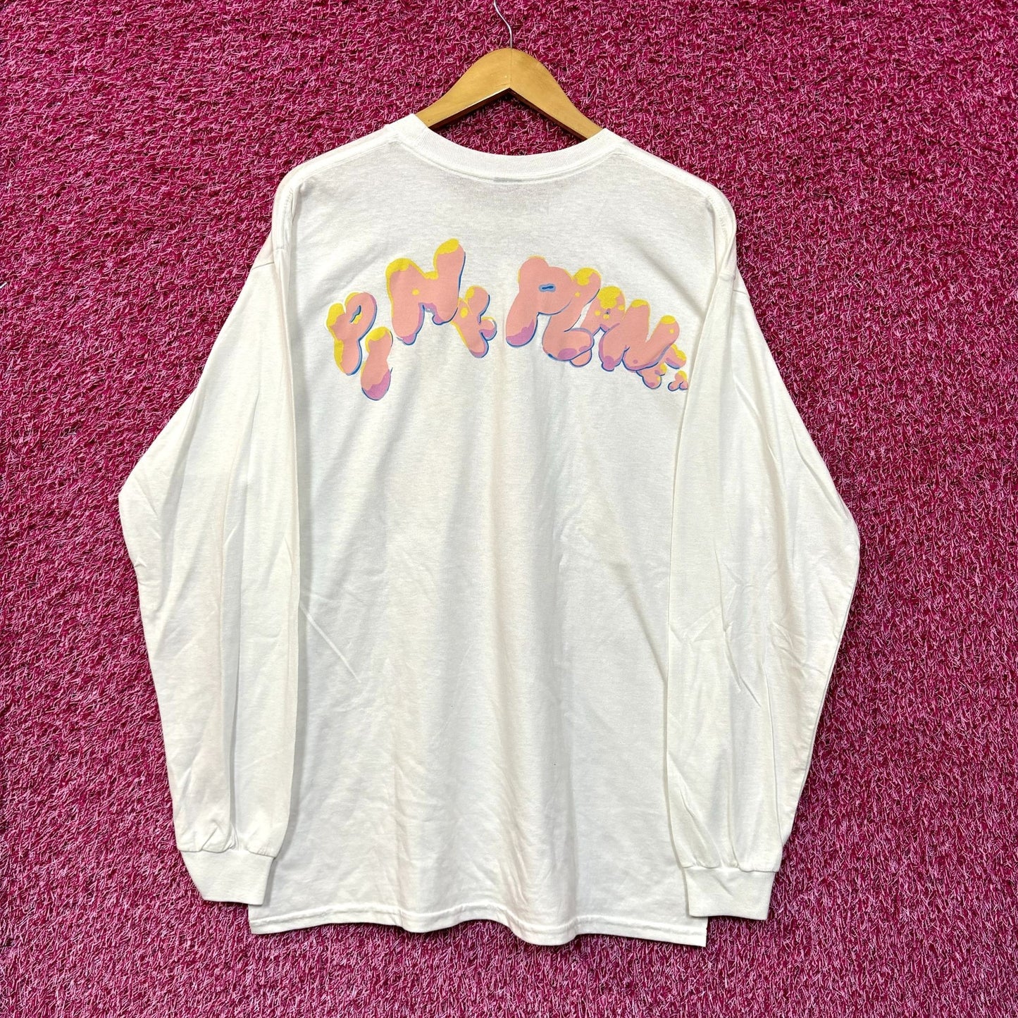 Pink Sweat$ Rocket Bear Pink Planet Soul Hip Hop Long Sleeve M/L