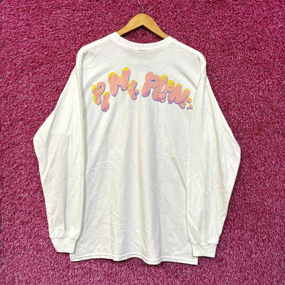 Pink Sweat$ Rocket Bear Pink Planet Soul Hip Hop Long Sleeve M/L