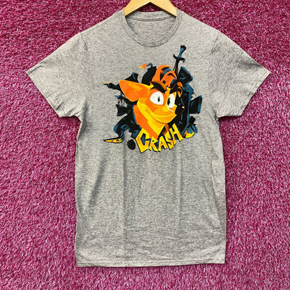 Crash Bandicoot Retro Video Game Classic Graphic Design T-Shirt Large