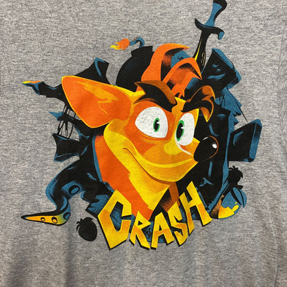 Crash Bandicoot Retro Video Game Classic Graphic Design T-Shirt Large