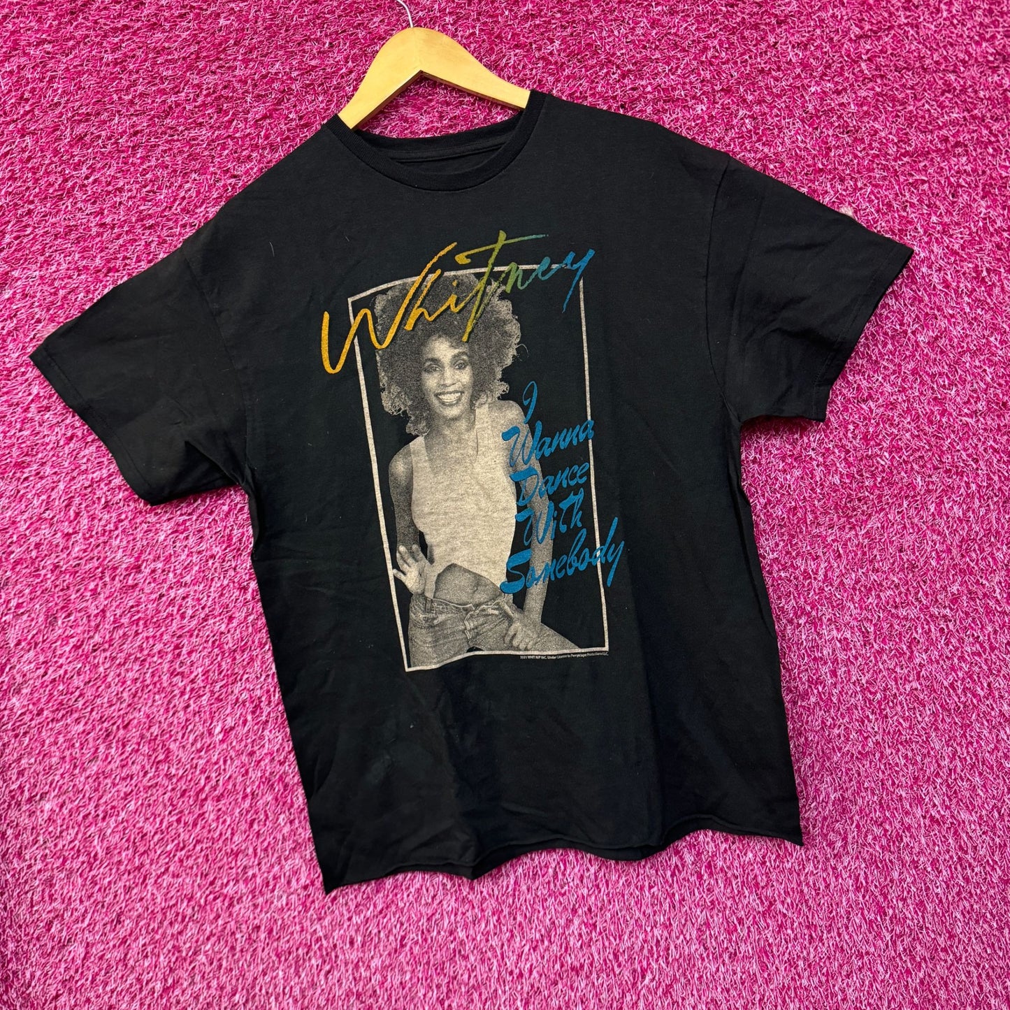 Whitney Houston I Wanna Dance with Somebody Dance Pop Tee M