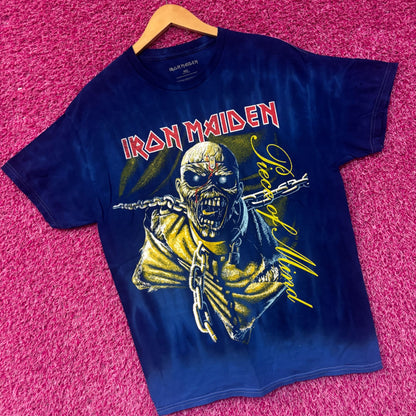Iron Maiden Piece of Mind Heavy Album Art Metal Tie Dye M