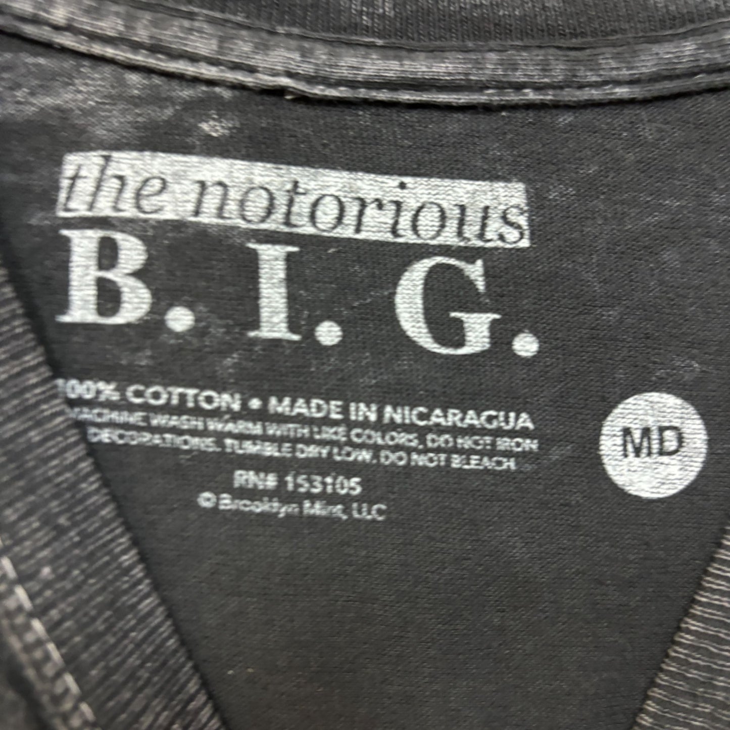 Notorious B.I.G. The What 90s style rap tee size med