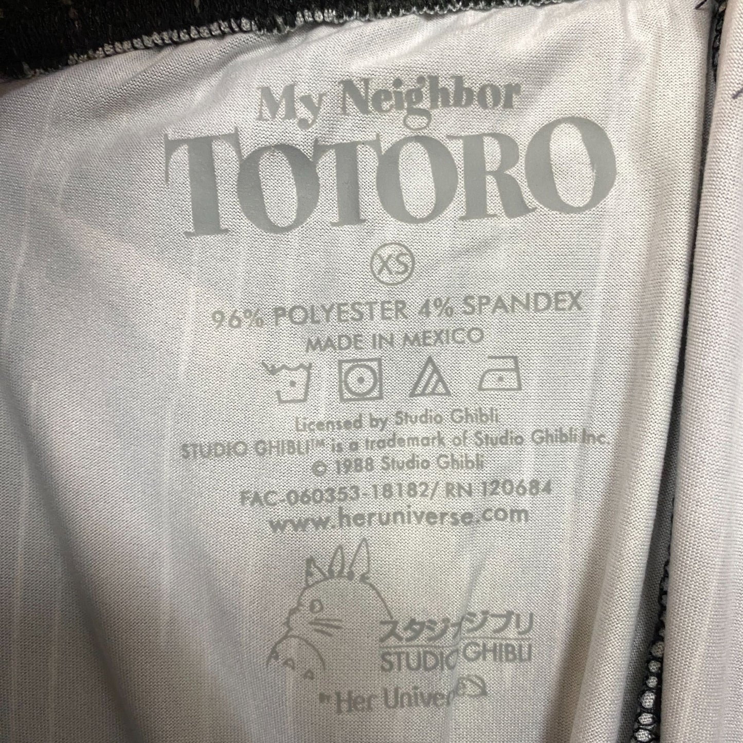 Studio Ghibli My Neighbor Totoro Rain Leggings XS