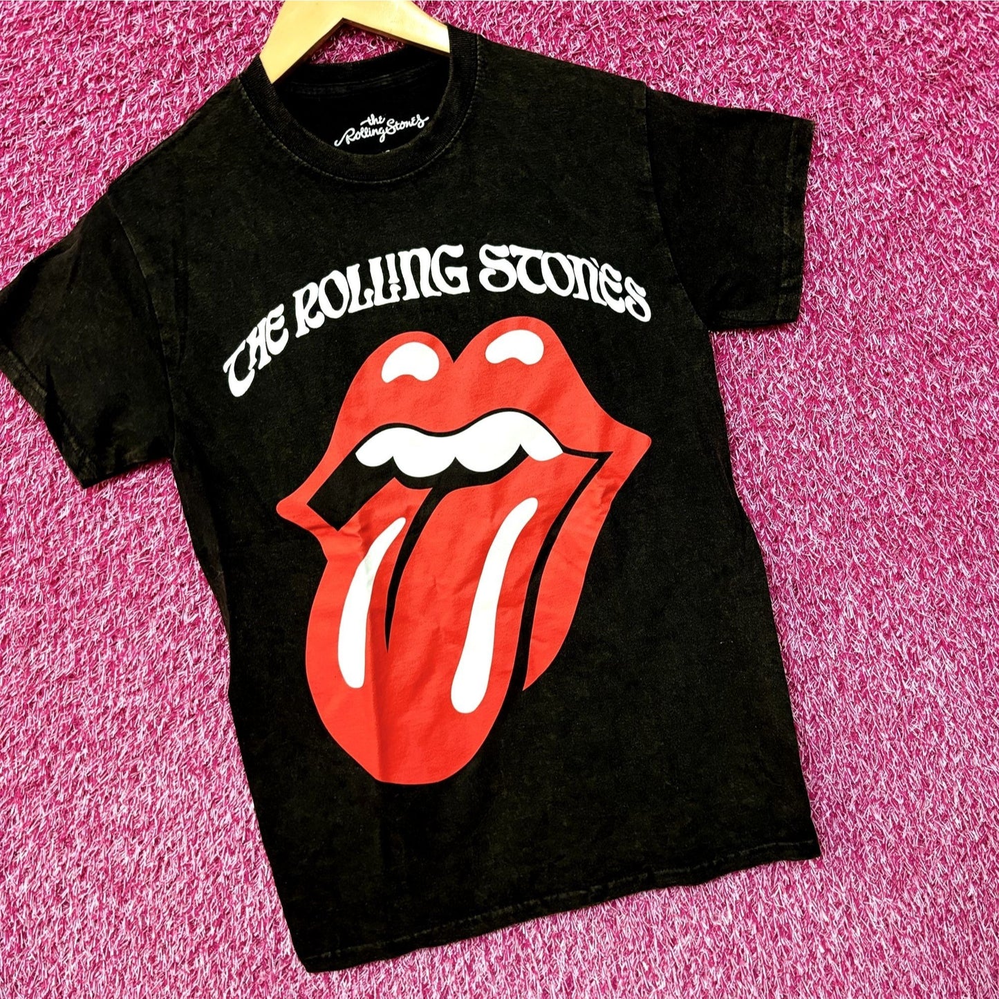 The Rolling Stones Classic Hot Lips Logo Rock Tee S
