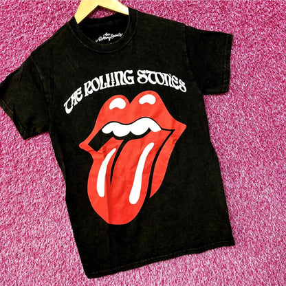 The Rolling Stones Classic Hot Lips Logo Rock Tee S
