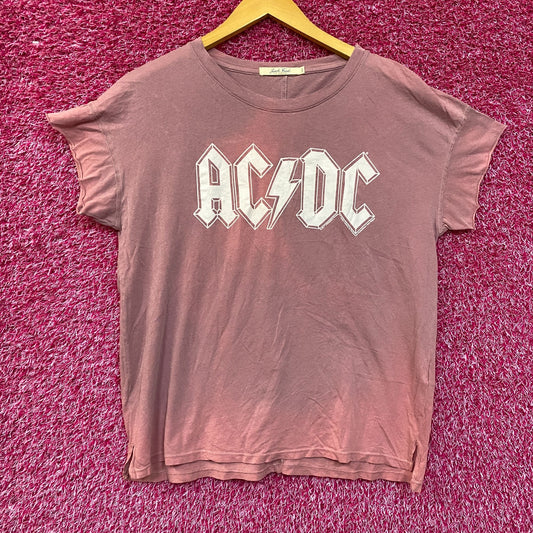 AcDc Ball breaker Tour 1996 Oversized Distressed Womens Tshirt size Small