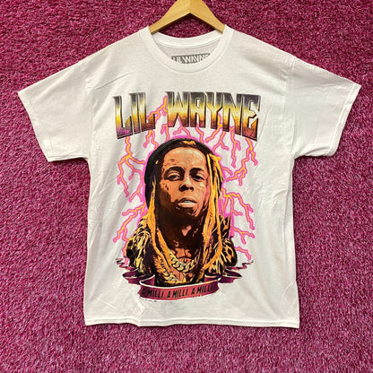 Reason Lil Wayne A Milli Lightning White T-Shirt Large