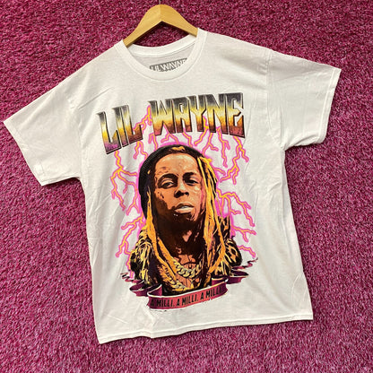 Reason Lil Wayne A Milli Lightning White T-Shirt Large